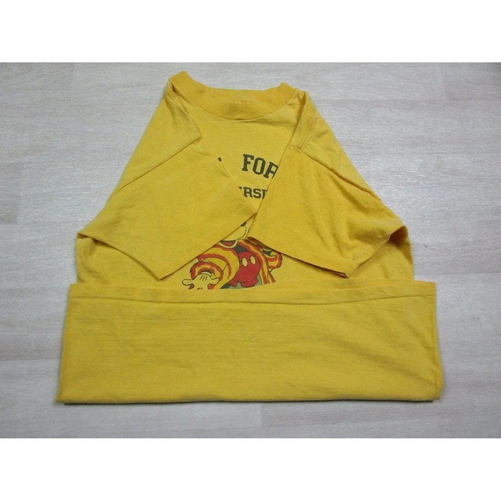 Vintage 1979 Tangerine Bowl Walt Disney Mickey Mouse T Shirt Mens (L) Collegiate